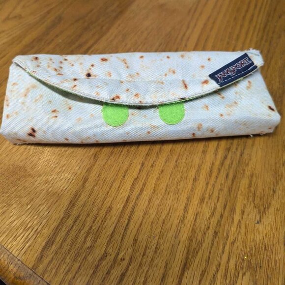 Jansport Digital Burrito Wrap Roll Your Own Burrito Pencil Makeup Tech Bag Pouch - Picture 1 of 2